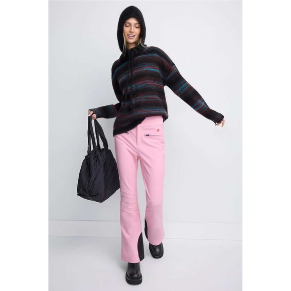 Perfect Moment Pants - Perfect Moment Aurora Flare Ski Pants Pink Womens Medium Softshell Star Logo